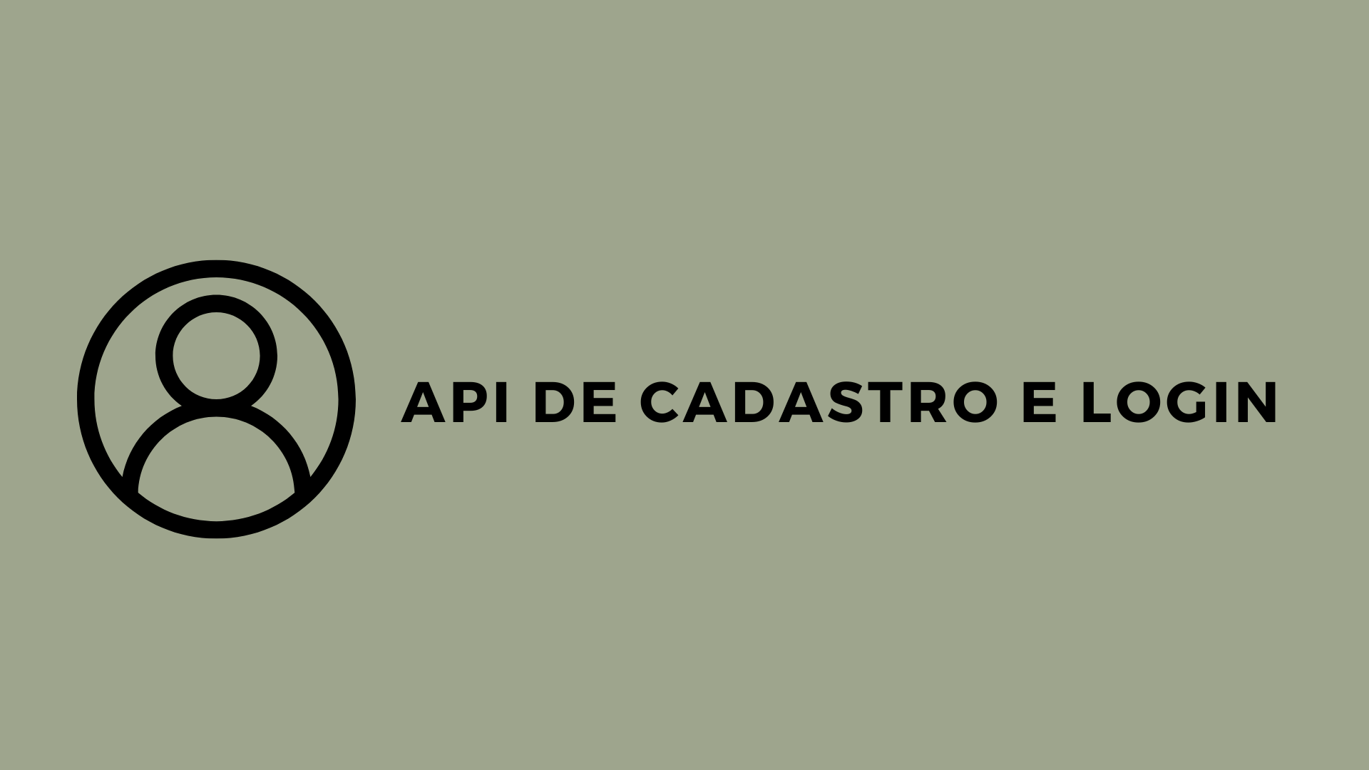 API de login e cadastro